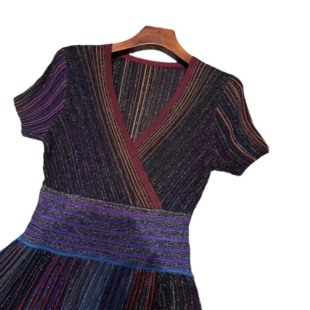 Gradient Pleated Long Dress | same ANTHEM.