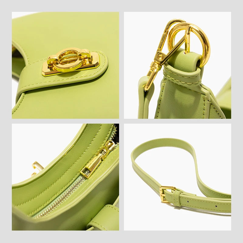 Half Moon PU Leather Shoulder Bag – Soulmate Streetwear | same ANTHEM