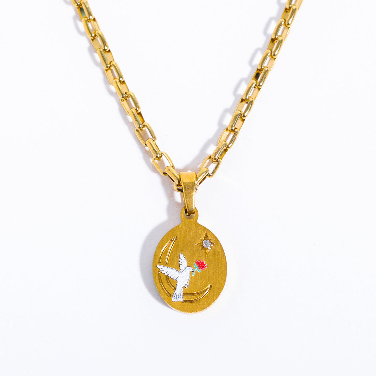 Hand Painted Butterfly Soulmate Necklace | Boho Chic Jewellery | same ANTHEM - Peace Dove