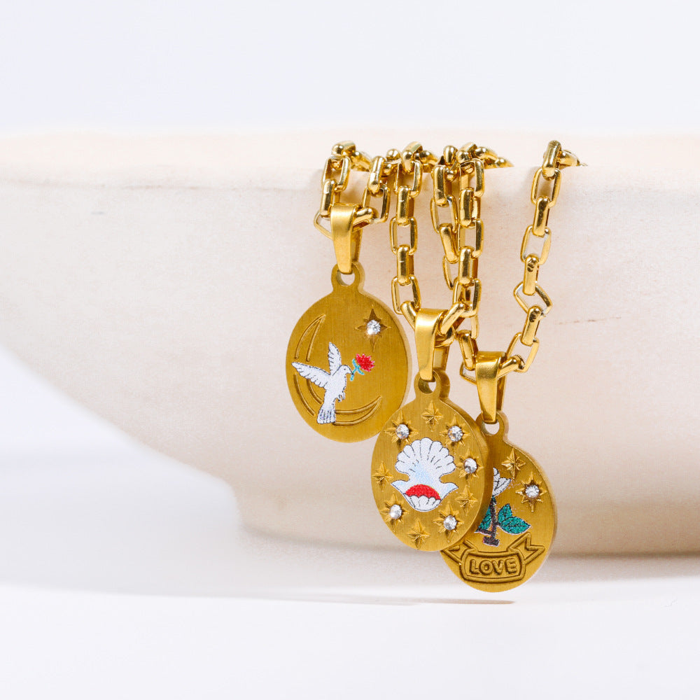 Hand Painted Butterfly Soulmate Necklace | Boho Chic Jewellery | same ANTHEM