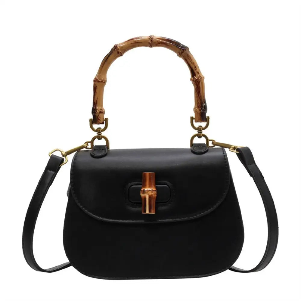 Handheld Bamboo Bag for Women | Soulmate Streetwear Accessory | same ANTHEM. - black