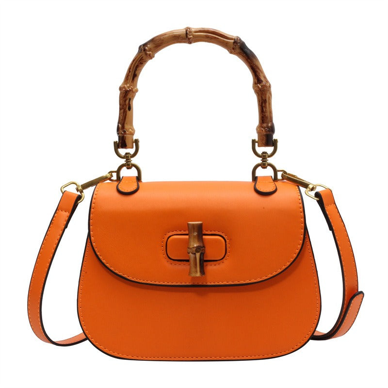 Handheld Bamboo Bag for Women | Soulmate Streetwear Accessory | same ANTHEM. - orange