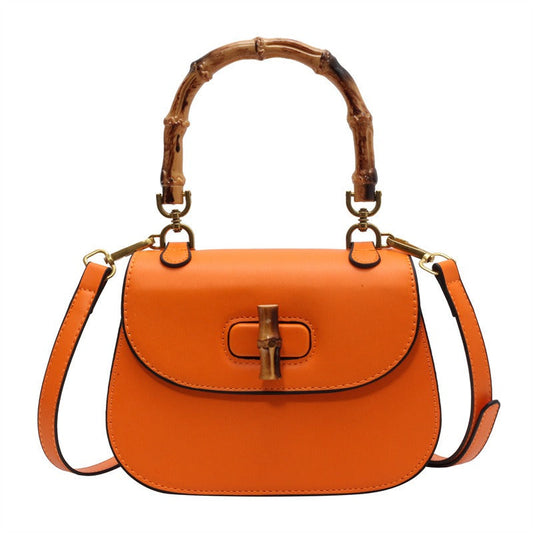 Handheld Bamboo Bag for Women | Soulmate Streetwear Accessory | same ANTHEM. - orange