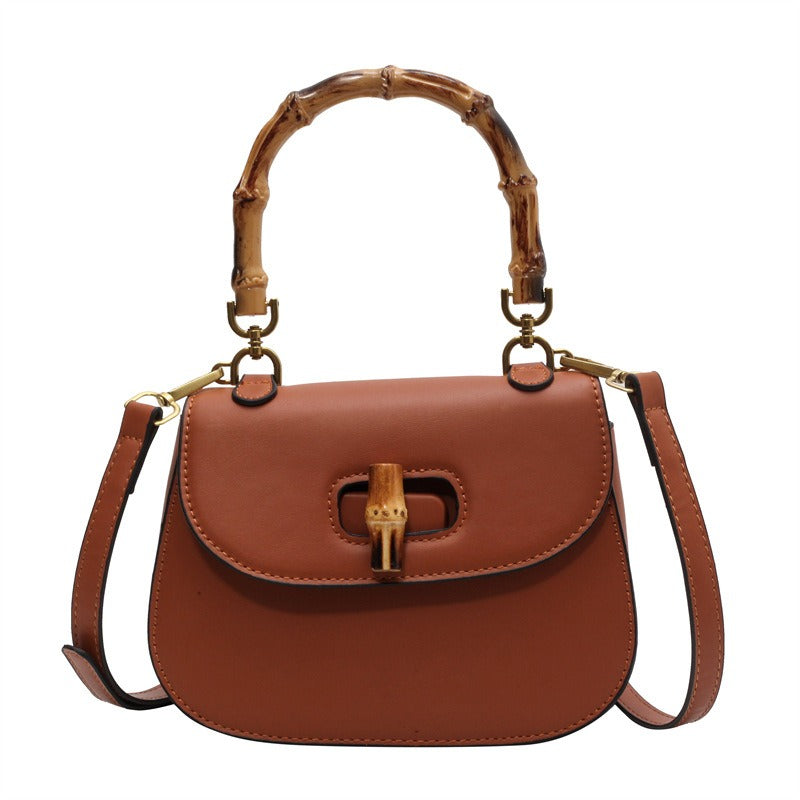 Handheld Bamboo Bag for Women | Soulmate Streetwear Accessory | same ANTHEM. - brown