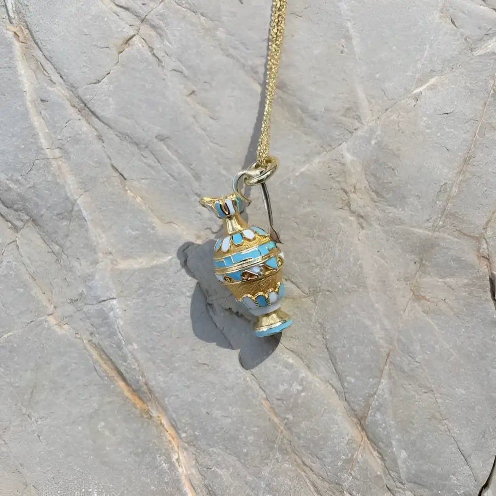 Handmade Titanium Steel Color Water Bottle Necklace | Chic Boho Statement | same ANTHEM - Gold