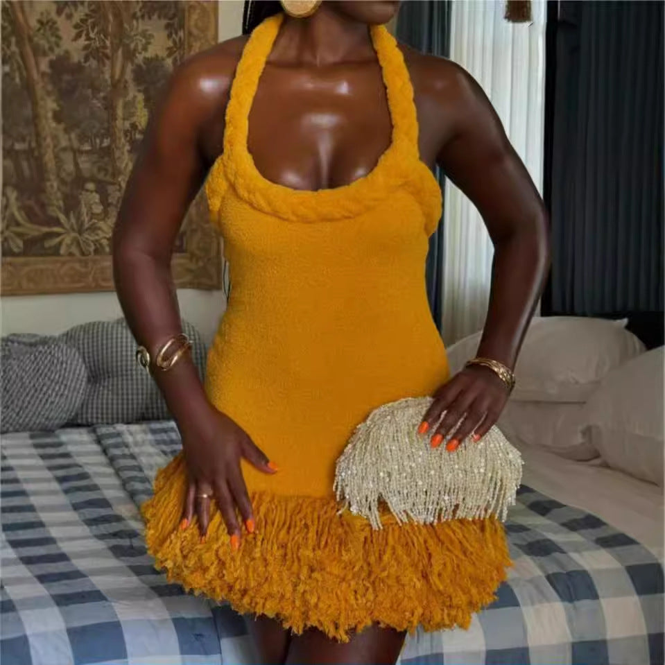 Handwoven Tassel Short Dress – Soulmate Streetwear | same ANTHEM.
