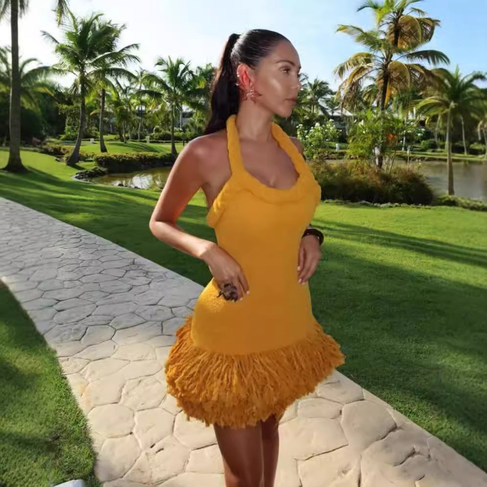Handwoven Tassel Short Dress – Soulmate Streetwear | same ANTHEM.
