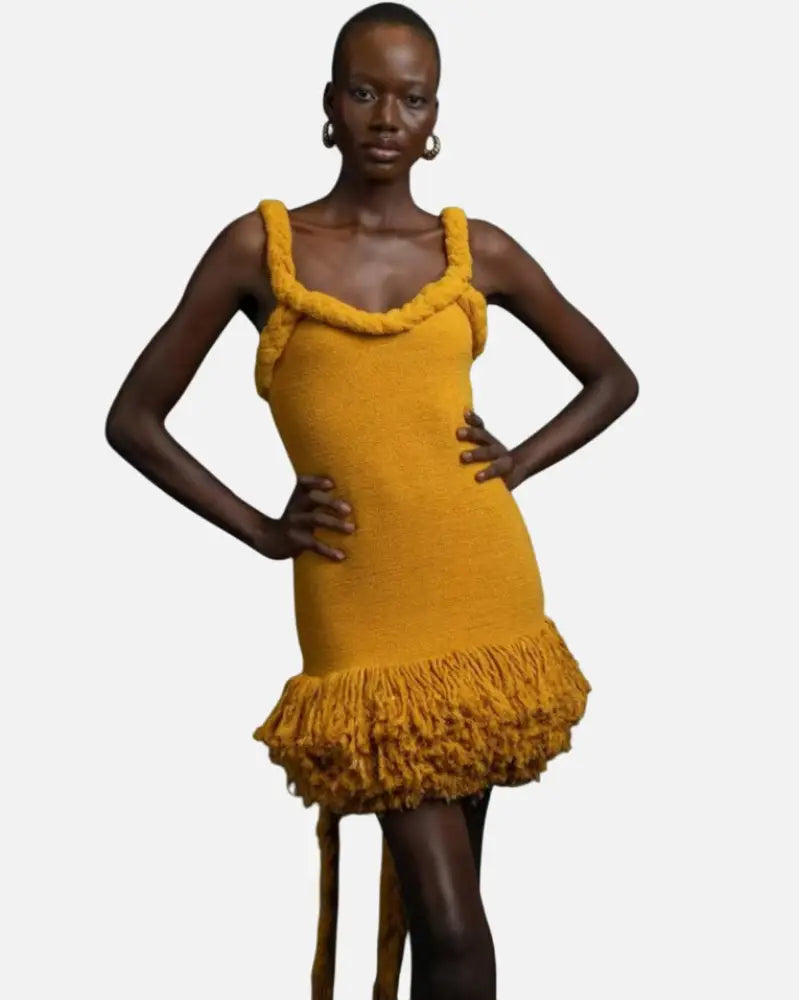 Handwoven Tassel Short Dress – Soulmate Streetwear | same ANTHEM.