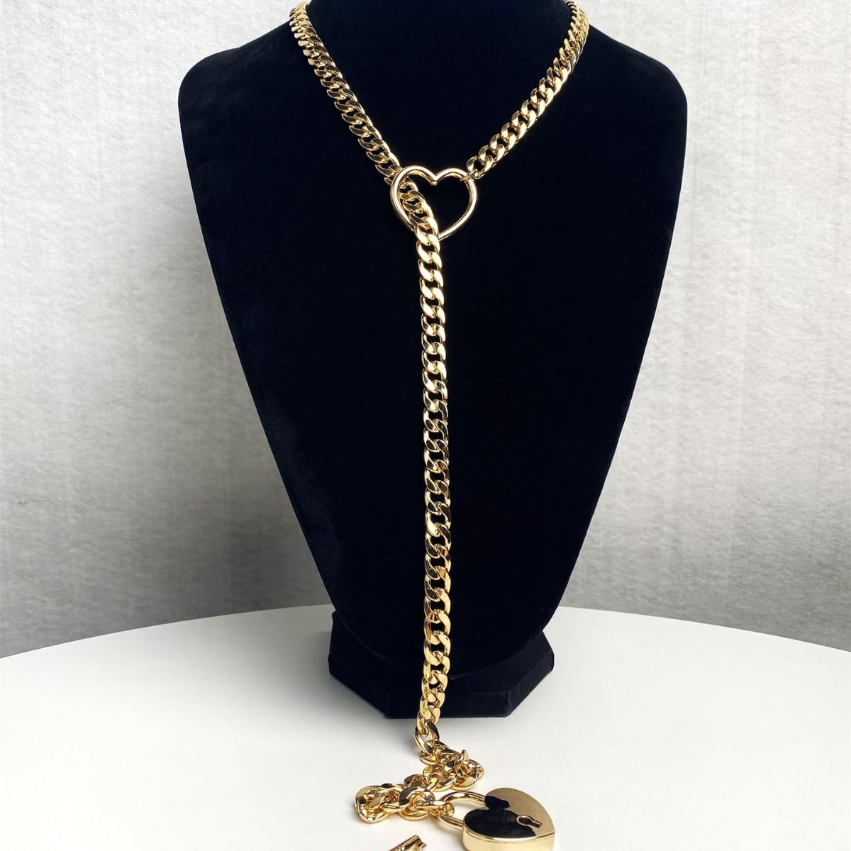 Heart Lock & Key Cuban Chain Necklace | Soulmate Jewellery for Lovers & Friends | same ANTHEM