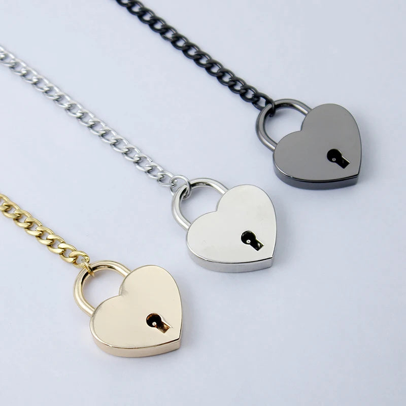 Heart Lock & Key Cuban Chain Necklace | Soulmate Jewellery for Lovers & Friends | same ANTHEM