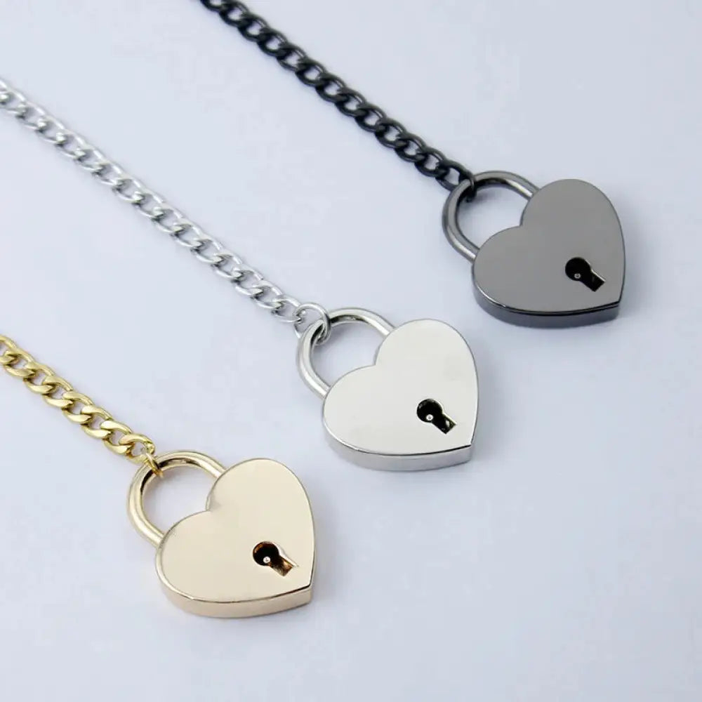 Heart Lock & Key Cuban Chain Necklace | Soulmate Jewellery for Lovers & Friends | same ANTHEM
