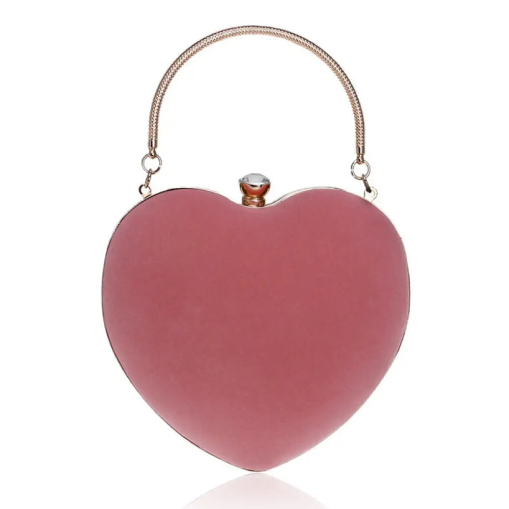 Heart-Shaped Cosmetic & Evening Bag – Chic Streetwear Clutch | same ANTHEM - Light Pink