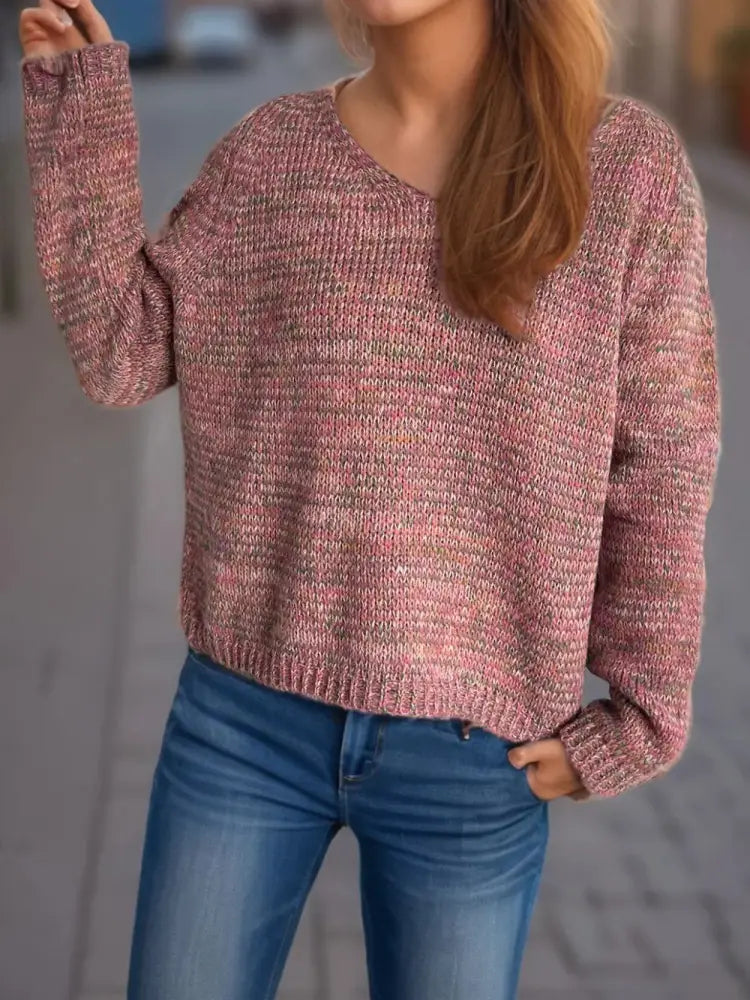 Heathered V-Neck Sweater – same ANTHEM | Dreamy French Chic for Soulmates
