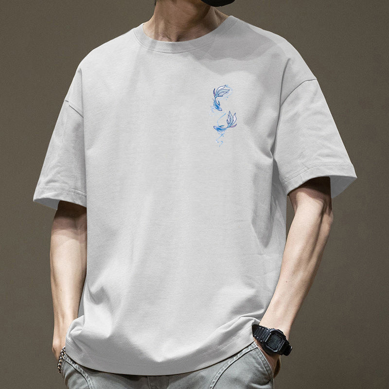 Heavy Short-Sleeved T-Shirt – Cool Casual Streetwear for Every Day | same ANTHEM - White / 2XL