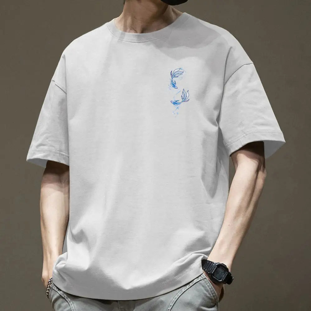 Heavy Short-Sleeved T-Shirt – Cool Casual Streetwear for Every Day | same ANTHEM - White / 2XL
