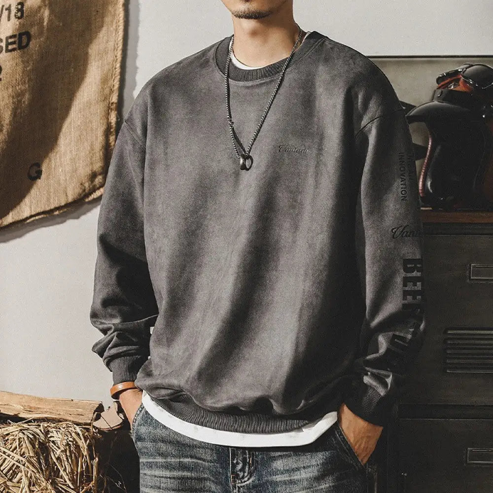 Heavyweight Vintage Sweater – Soulmate Style | same ANTHEM - Dark Grey / M