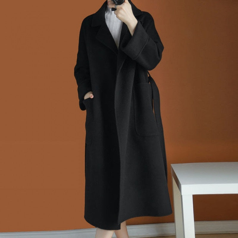 Hepburn Chic Loose Jacket - Dreamy Korean Style | same ANTHEM - Black / L