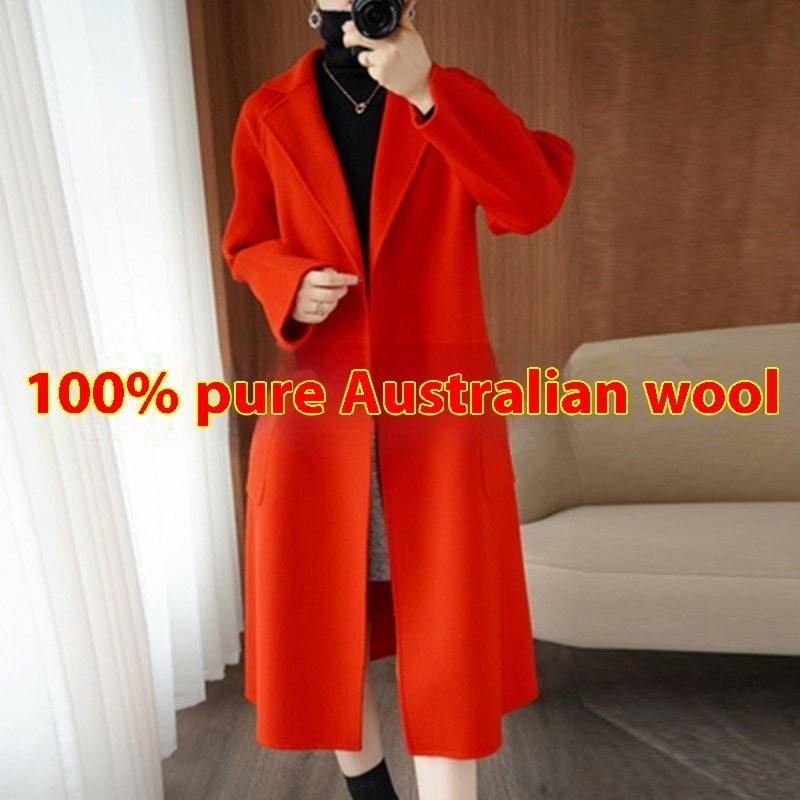 Hepburn Chic Loose Jacket - Dreamy Korean Style | same ANTHEM - Bright Red / L