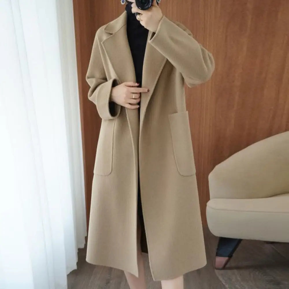 Hepburn Chic Loose Jacket - Dreamy Korean Style | same ANTHEM - Cocoa / L