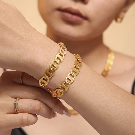 HHandmade Plated Bracelet | same ANTHEM. - Gold / One Size