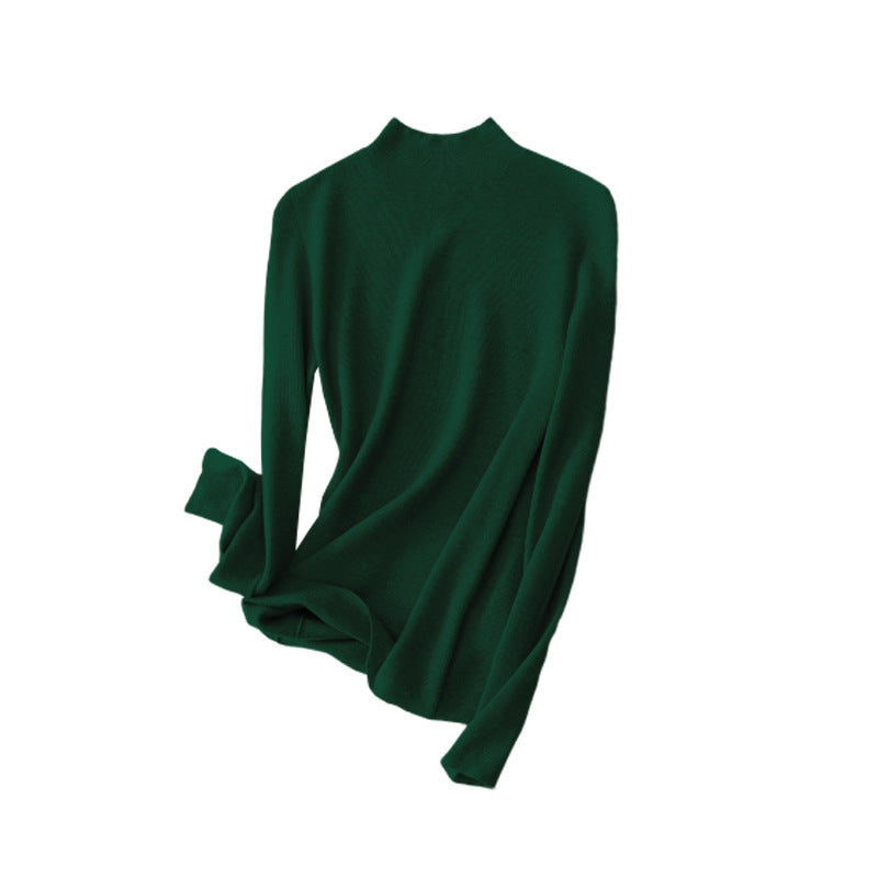 Women’s classic half high collar commuting fit - Green / L - Bag