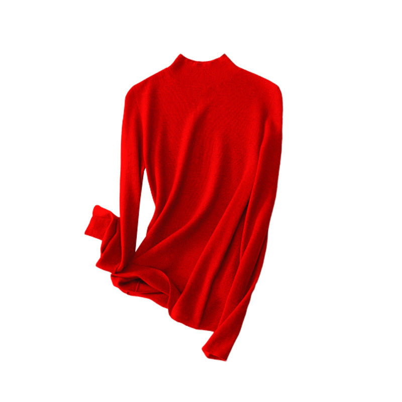 Women’s classic half high collar commuting fit - Red / L - Bag