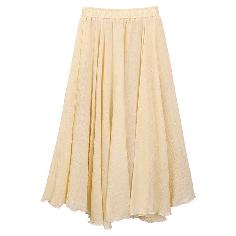 High Waist Slimming Loose Skirt – Made for Lovers & Friends | Wear Your Style Sing the Same Anthem - Goose Yellow