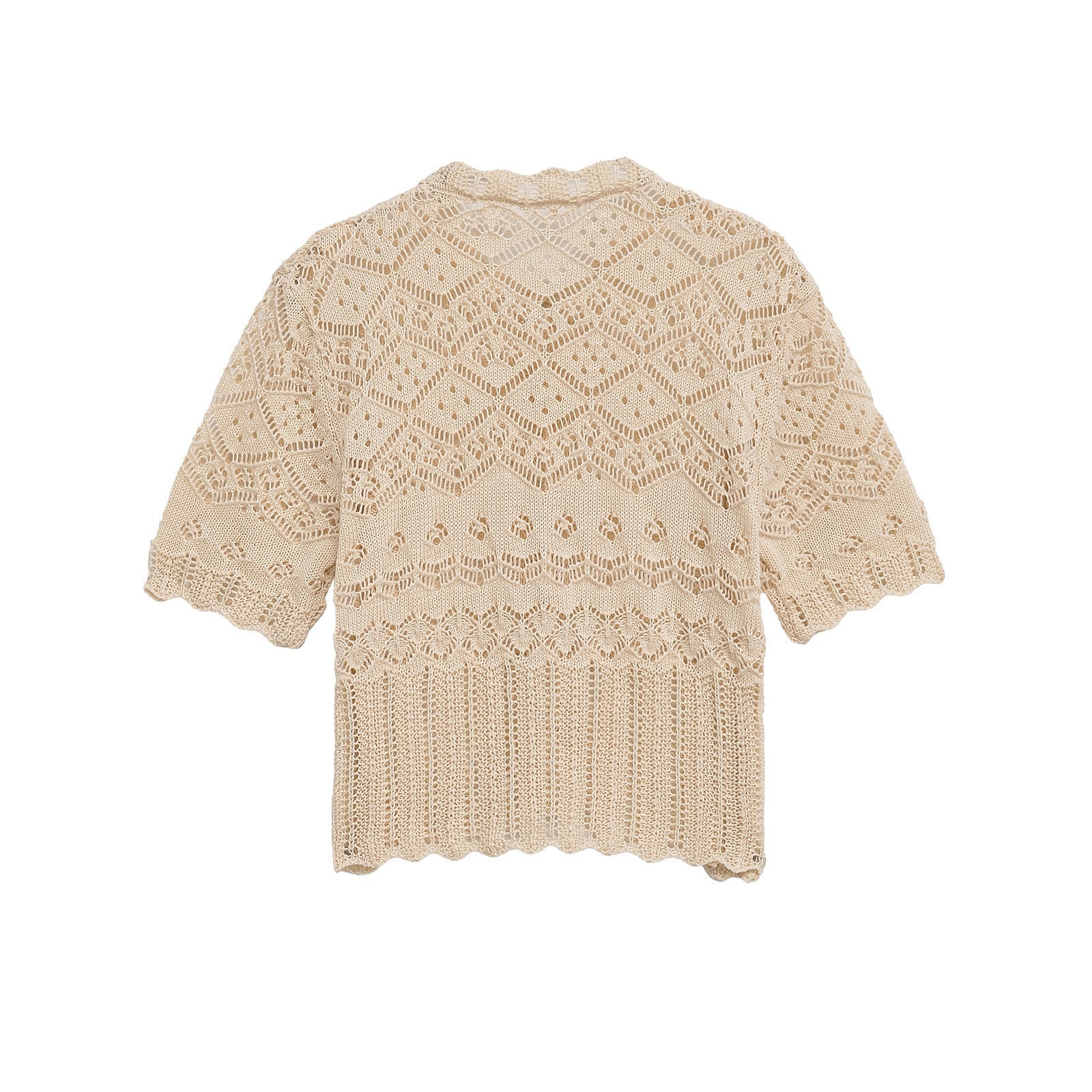 Hollow Knit Button T-Shirt – Boho Soulmate Top | same ANTHEM