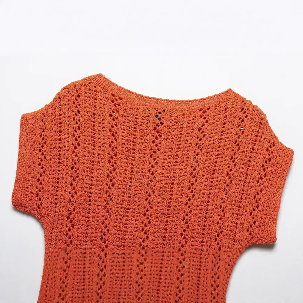 Hollow Knit Short Sleeve Top – Soulmate Streetwear | same ANTHEM
