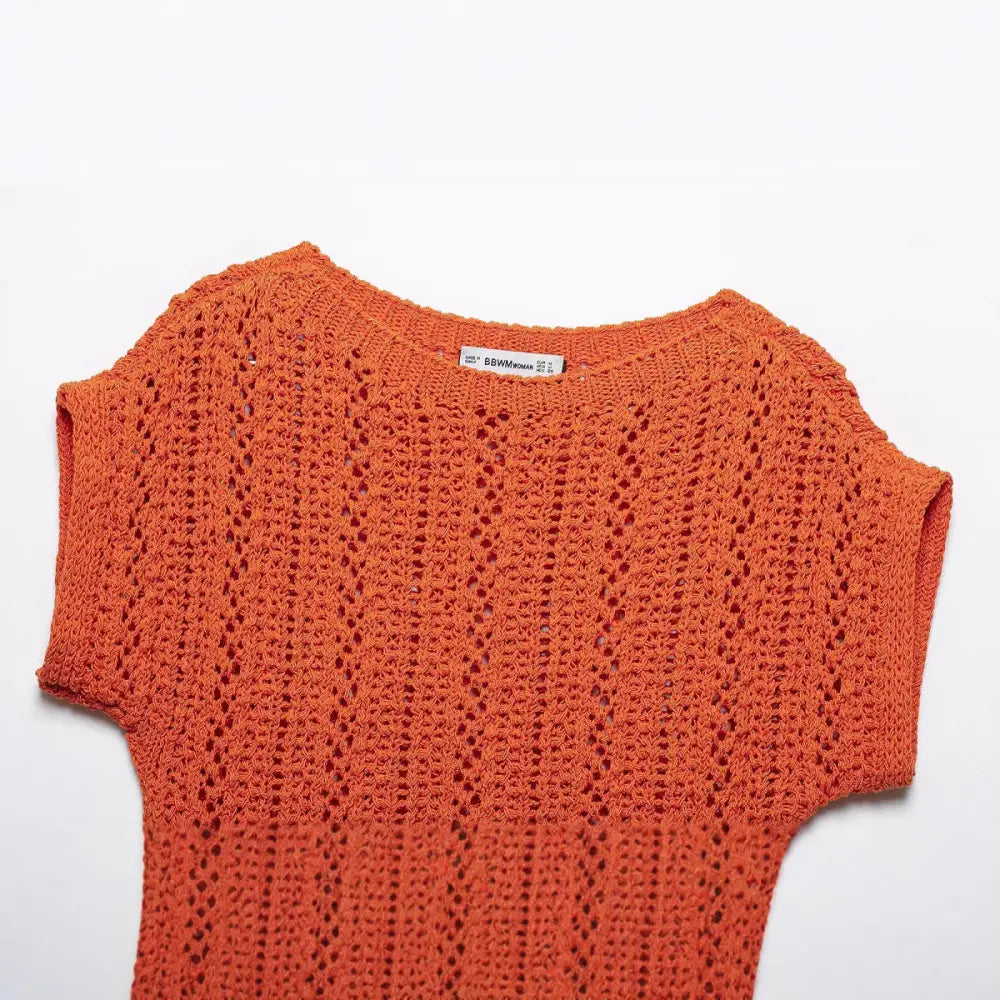 Hollow Knit Short Sleeve Top – Soulmate Streetwear | same ANTHEM