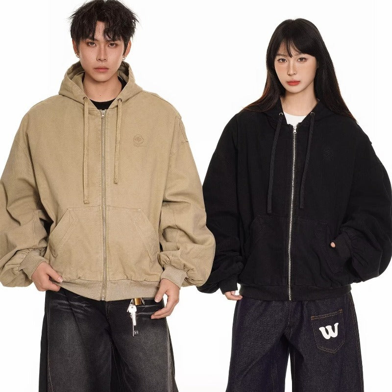 Hooded Mountain Workwear Jacket – Loose Silhouette Streetwear | same ANTHEM
