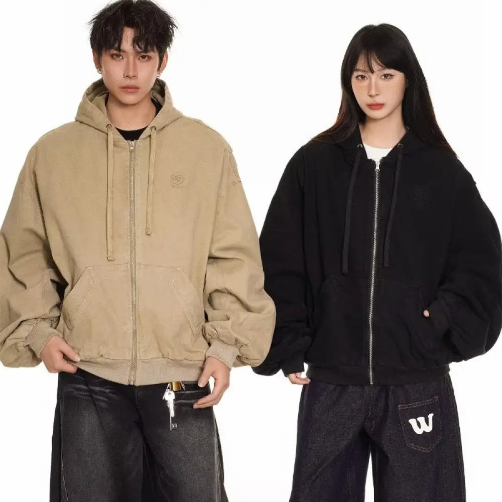 Hooded Mountain Workwear Jacket – Loose Silhouette Streetwear | same ANTHEM