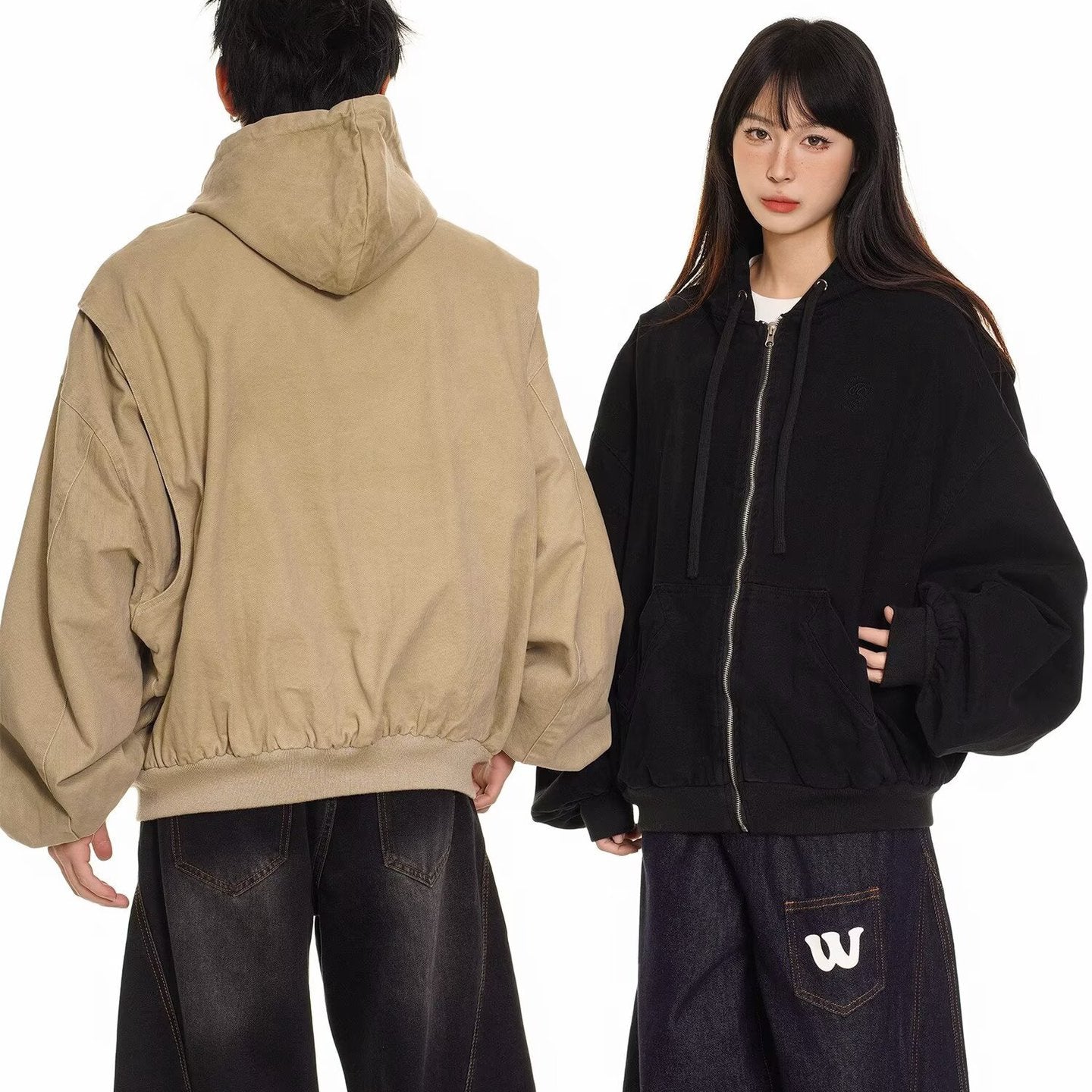 Hooded Mountain Workwear Jacket – Loose Silhouette Streetwear | same ANTHEM