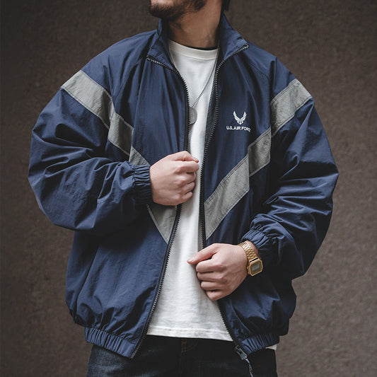 Hooded Pilot Jacket Loose Training Wear Men | same ANTHEM. Men’s Coats | Classic & Casual Streetwear
