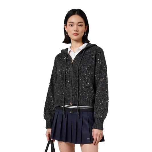 Hooded Wool-Blend Cardigan | same ANTHEM.