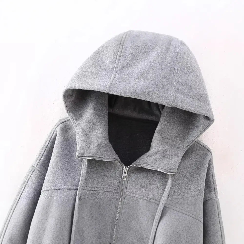 Hooded Zipper Sweatshirt Jacket – Casual Streetwear for Soulmates | same ANTHEM