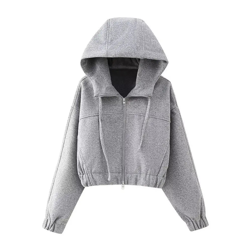 Hooded Zipper Sweatshirt Jacket – Casual Streetwear for Soulmates | same ANTHEM