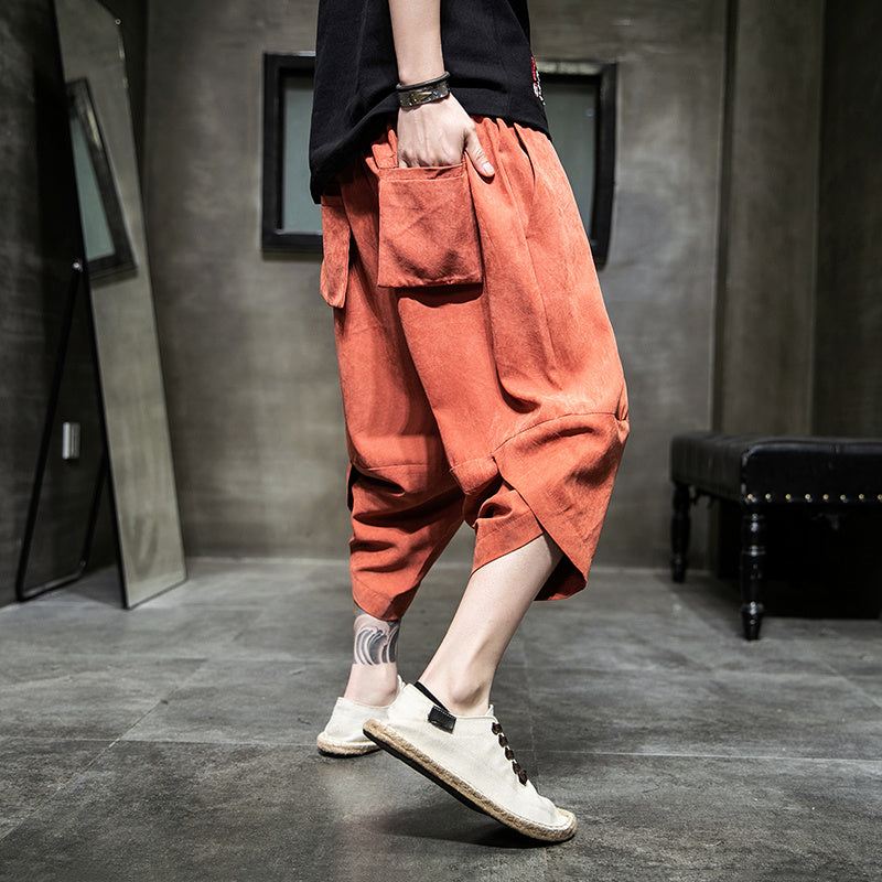 Ice Silk Harem Pants – Chill Streetwear for Lovers & Soulmates | same ANTHEM - Pants