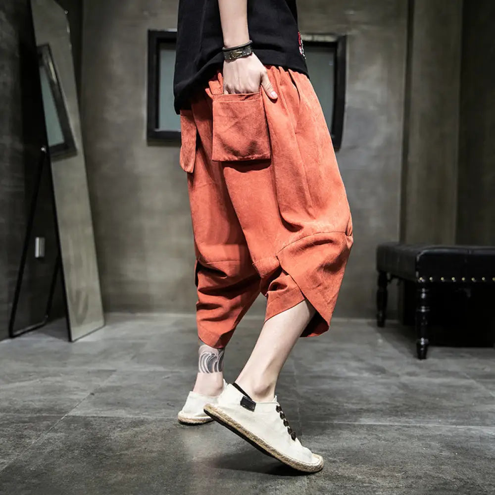 Ice Silk Harem Pants – Chill Streetwear for Lovers & Soulmates | same ANTHEM - Pants