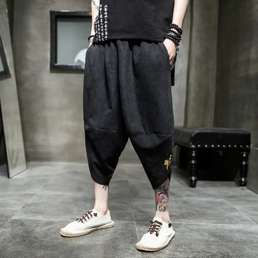 Ice Silk Harem Pants – Chill Streetwear for Lovers & Soulmates | same ANTHEM - Pants
