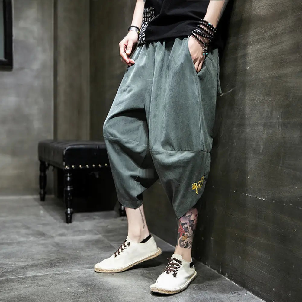 Ice Silk Harem Pants – Chill Streetwear for Lovers & Soulmates | same ANTHEM - Pants