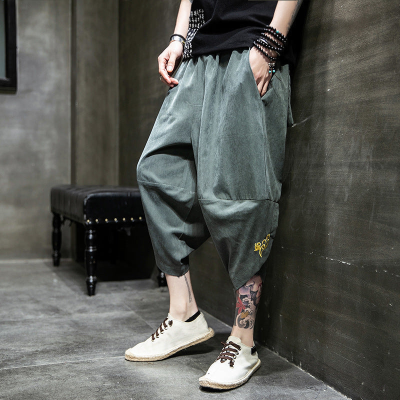Ice Silk Harem Pants – Chill Streetwear for Lovers & Soulmates | same ANTHEM - 2XL / Gray Green - Pants