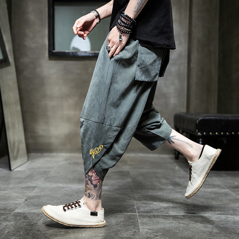 Ice Silk Harem Pants – Chill Streetwear for Lovers & Soulmates | same ANTHEM - Pants