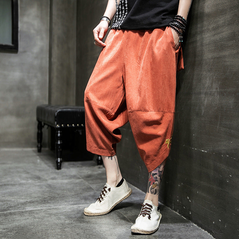 Ice Silk Harem Pants – Chill Streetwear for Lovers & Soulmates | same ANTHEM - 2XL / Orange - Pants