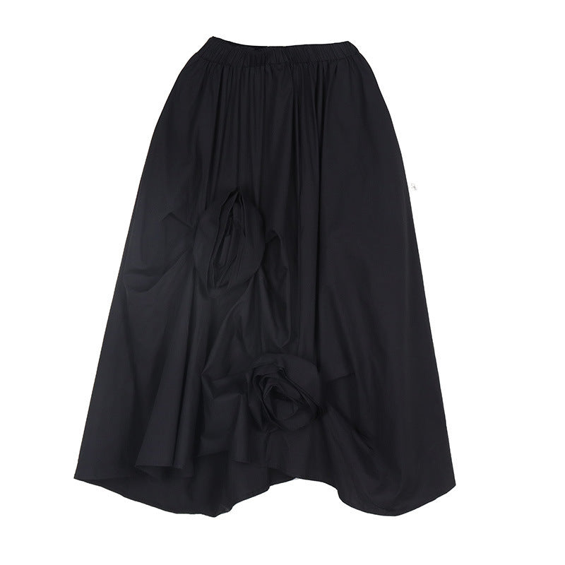 Irregular Flower Half Skirt | Japanese Style Romantic Chic | same ANTHEM