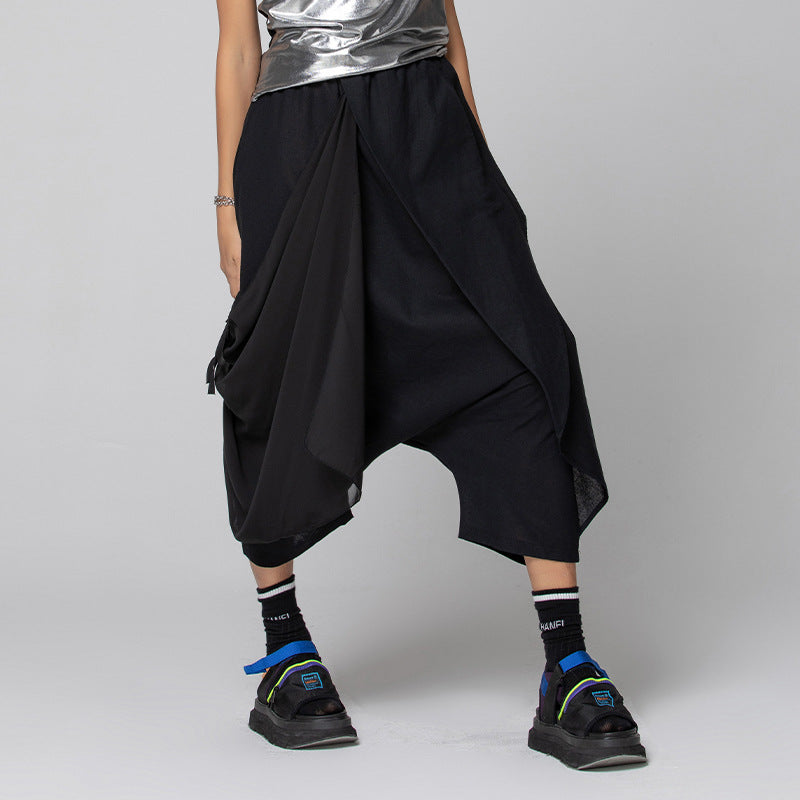 Irregular Harem Pants – Soulmate Streetwear for Women | same ANTHEM - Khaki / One Size