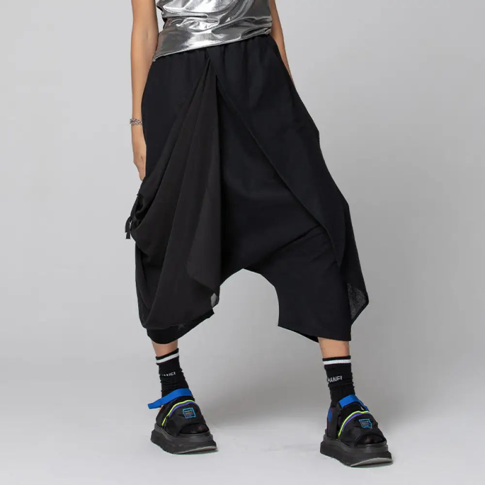 Irregular Harem Pants – Soulmate Streetwear for Women | same ANTHEM - Khaki / One Size