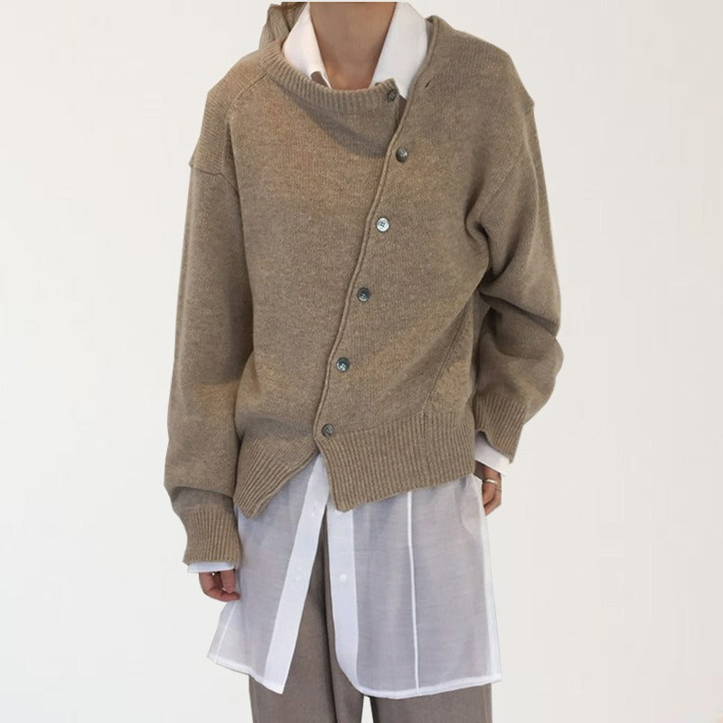 Irregular Lazy Style Sweater Cardigan – dreamy soulmate streetwear | same ANTHEM.