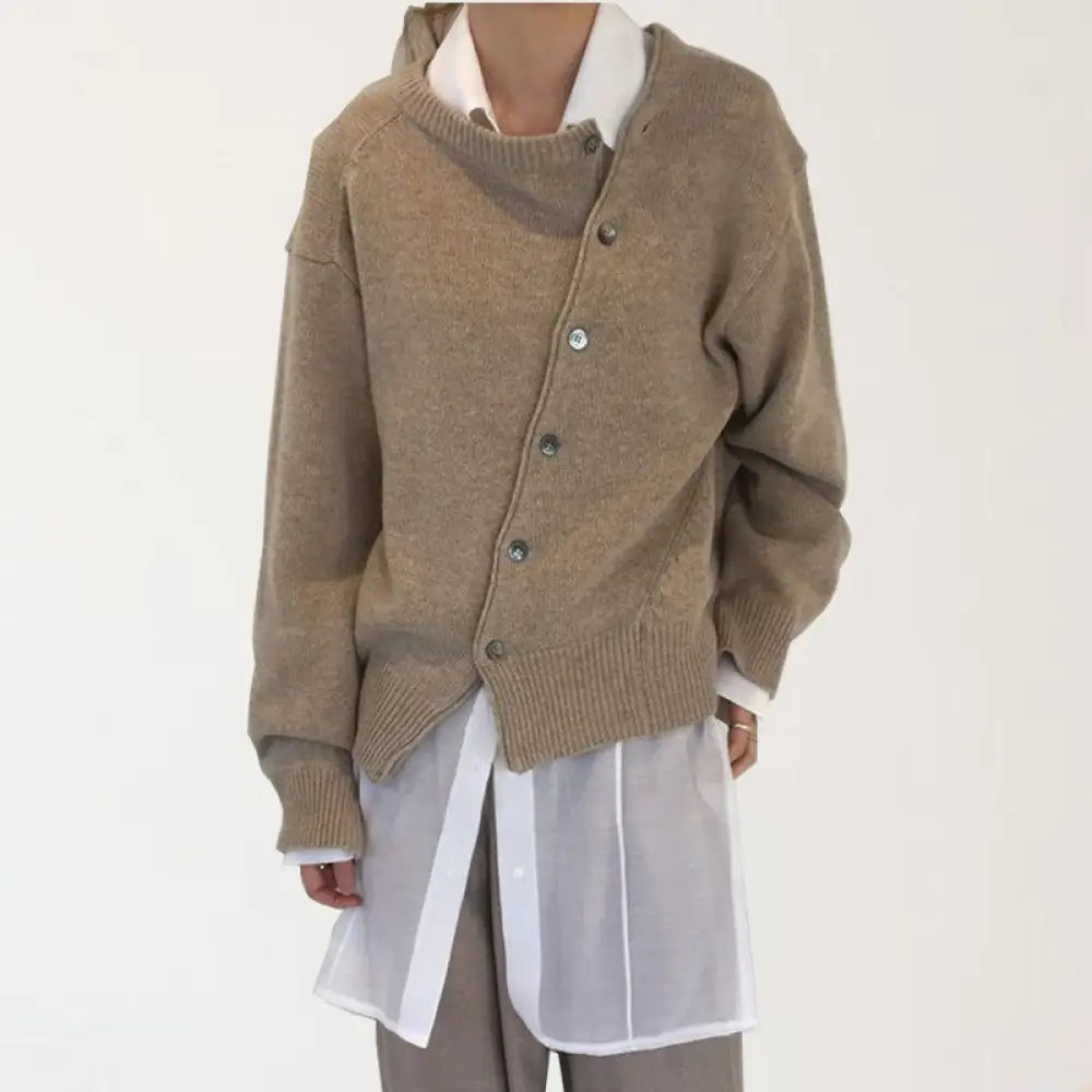 Irregular Lazy Style Sweater Cardigan – dreamy soulmate streetwear | same ANTHEM.