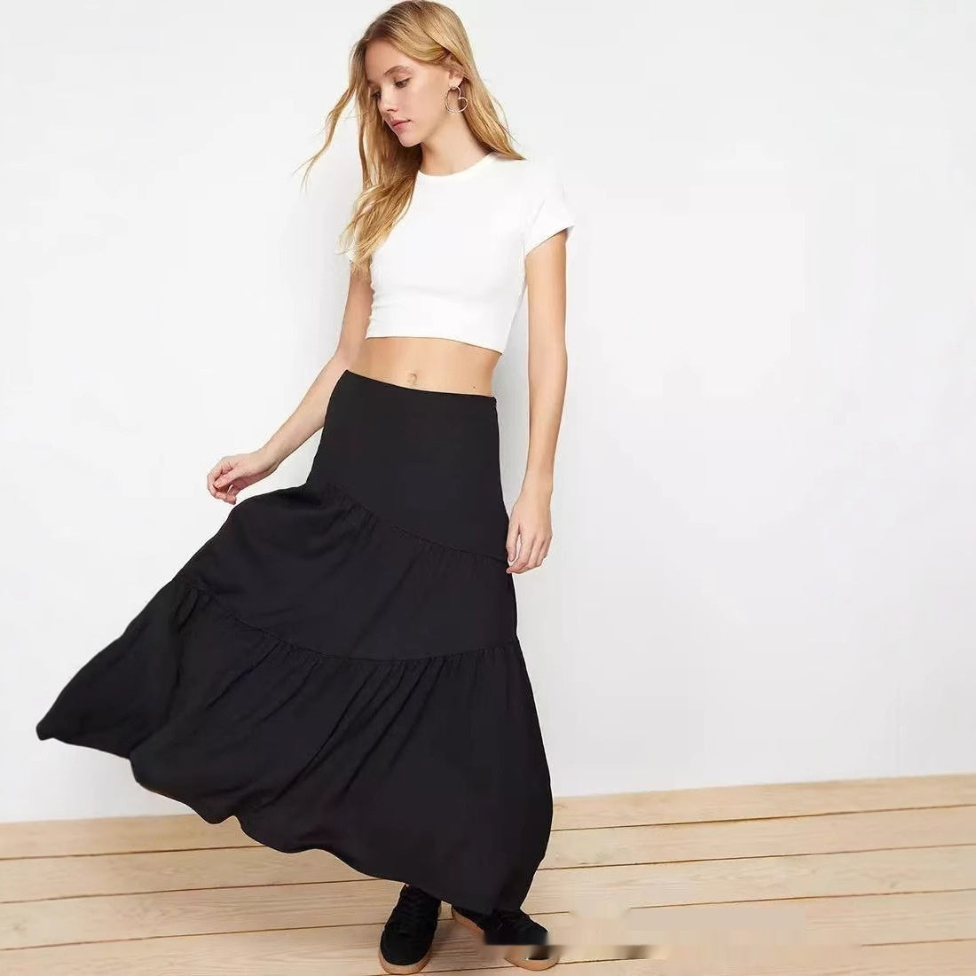 Irregular Pleated A-Line Skirt – Fancy Big Hem for Lovers | Same ANTHEM
